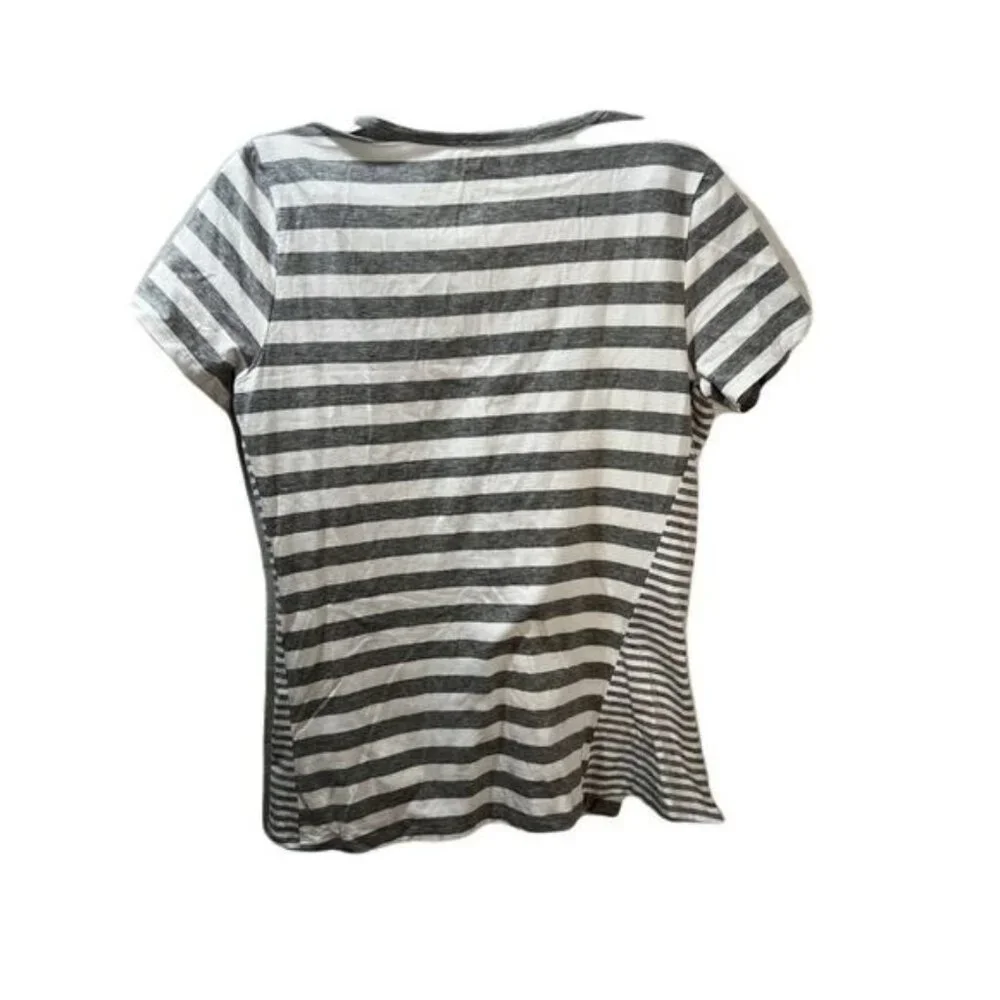 Michael‎ Kors Womens MK Stripes T Shirt Medium